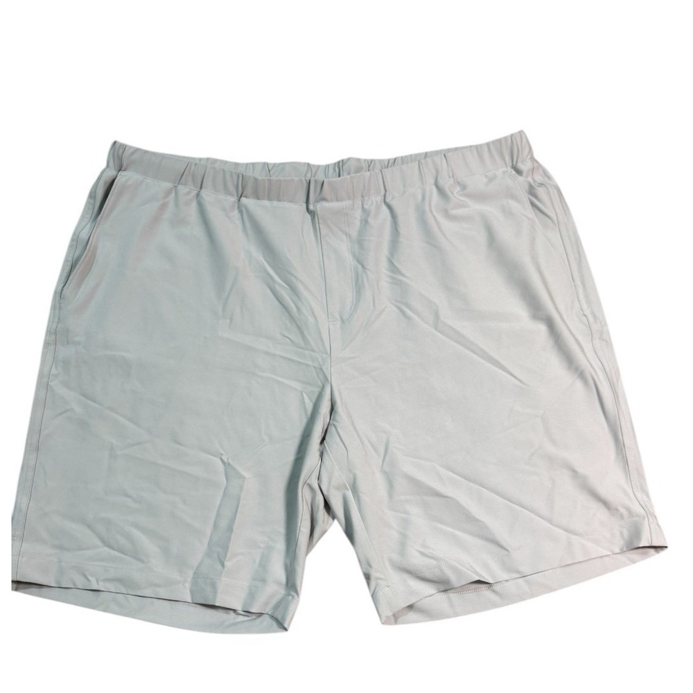 Greg Norman Men's Golf Shorts Grey Pull On Drawcord Stretch‎ Waistband Size 2XL